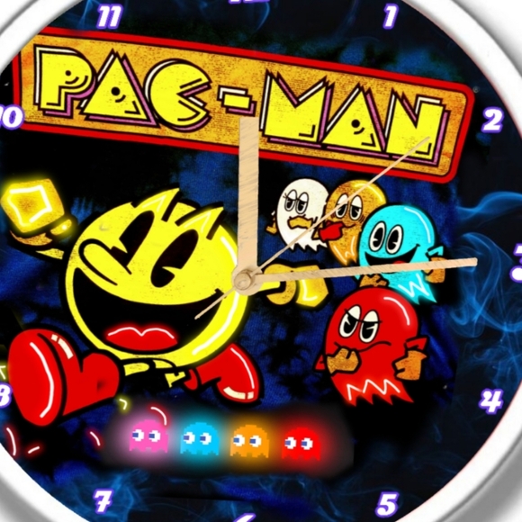 Pac-man retro clock personalized - Picture 2 of 5